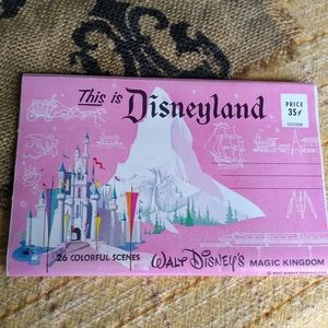 Disneyland Postcard Foldout